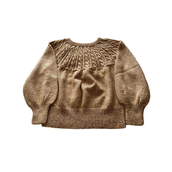 Vintage Sorrel Pattern Hand Knit Butterscotch Women's SZ Medium - Picture 3 of 9